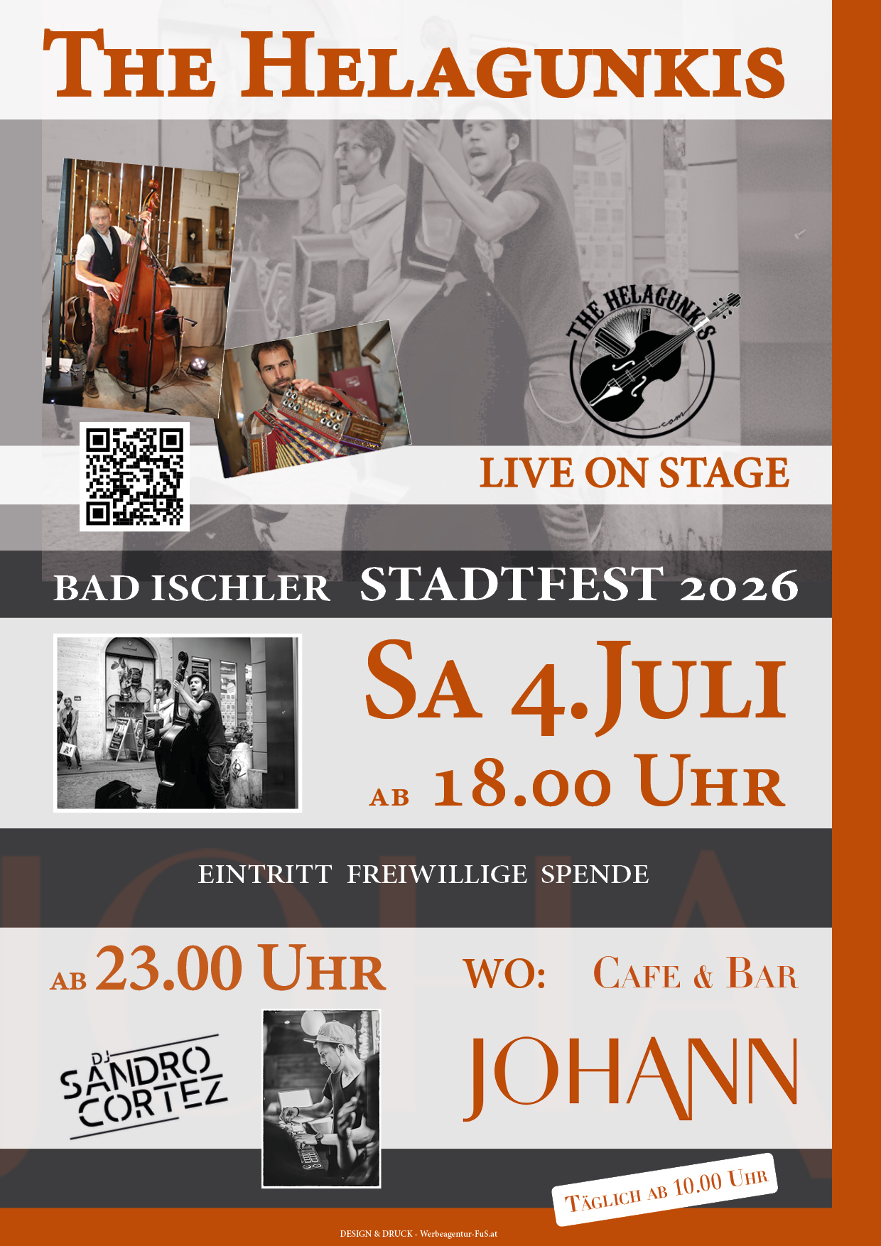 The Helagunkis - Live on Stage - Bad Ischler Stadtfest 2026